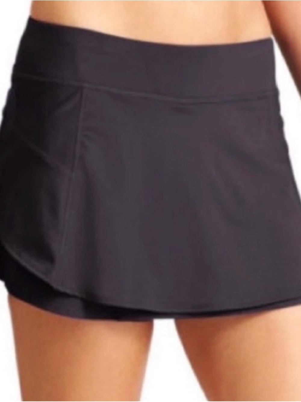 Athleta Black Tennis Pickleball Skort Built-In Shorts Pockets Size M